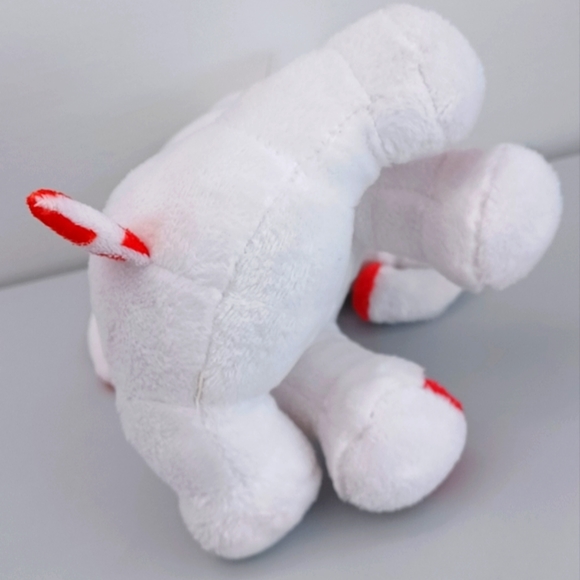 -RBI RON BANAFATO White ELEPHANT With Red HEART EARS Lovey Valentine's PLUSH 7โ - Picture 7 of 10